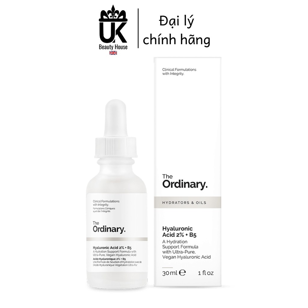 [Mã SKAMPUSH11 giảm 10% đơn 200k] SERUM CẤP ẨM CHUYÊN SÂU, PHỤC HỒI DA HƯ TỔN HYALURONIC 2% + B5 THE ORDINARY 30ML