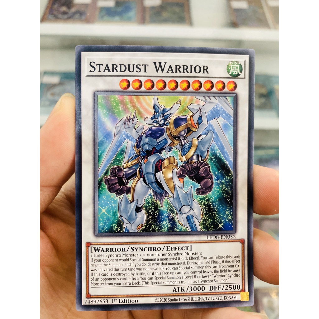 Thẻ Bài YugiOh! Mã LED8-EN052 - Stardust Warrior - Common - 1st Edition