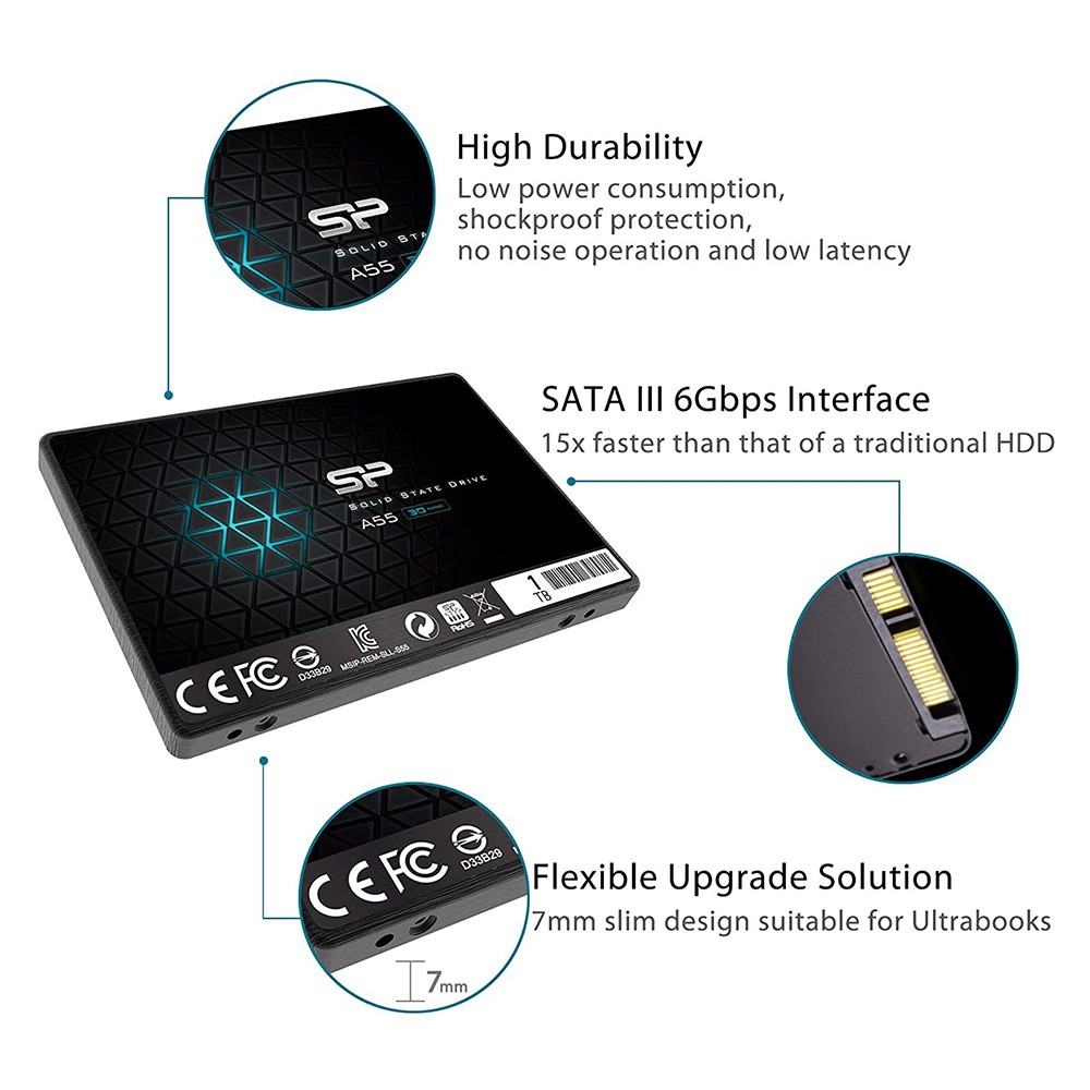 Silicon Power Ssd 2.5 "ace A55 Sata Iii 3d Tlc 128gb