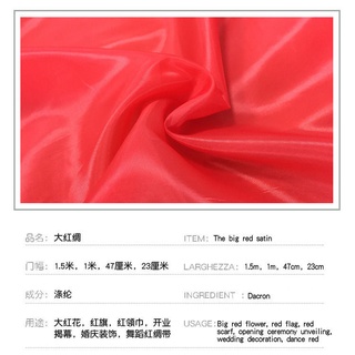 Vải Lụa Polyester Màu Đỏ Dùng Trang Trí Tiệc Cưới
