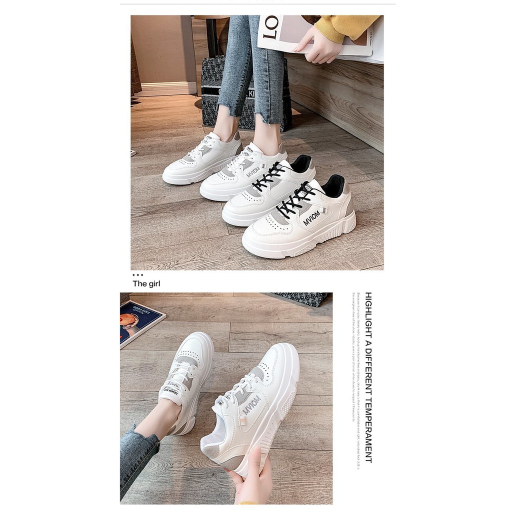 [Mã 252FASHIONSALE giảm 12% đơn 99K] Giày thể thao nữ trắng giá rẻ độn đế ulzzang cao cấp hot trend AZUKA - E4 | BigBuy360 - bigbuy360.vn