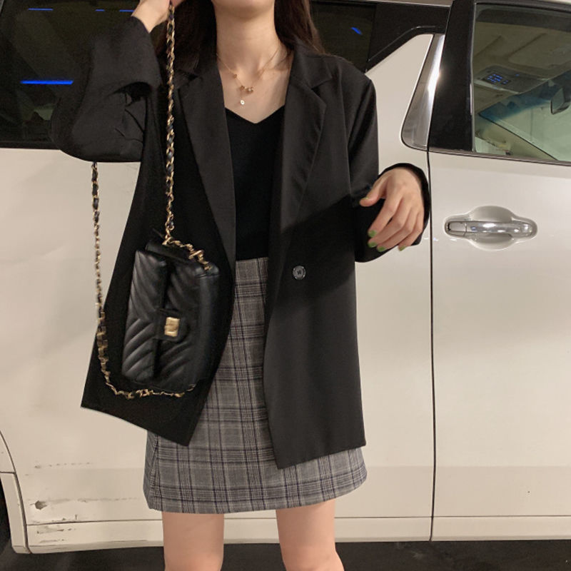 Áo Blazer Korean New Loose Fashion Long Sleeve Coat Suit Women