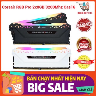 Ram Máy Tính Corsair Vengeance RGB Pro (2x8GB) Bus 3200Mhz Cas16