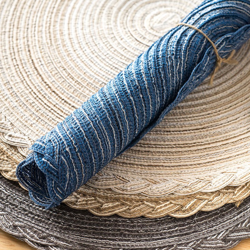 Thảm Tròn Lót Bàn Ăn Màu Trơn Chống Trượt