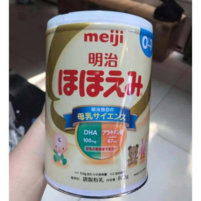 Sữa Meiji số 0 (800g) - sữa Nhật xách tay hàng không (có hóa đơn siêu thị Nhật)DATA:24/12/2020