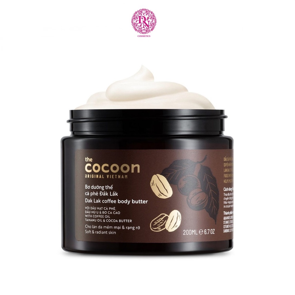 Bơ dưỡng thể cà phê Đắk Lắk Cocoon Dak Lak Coffee Body Buter 200ml