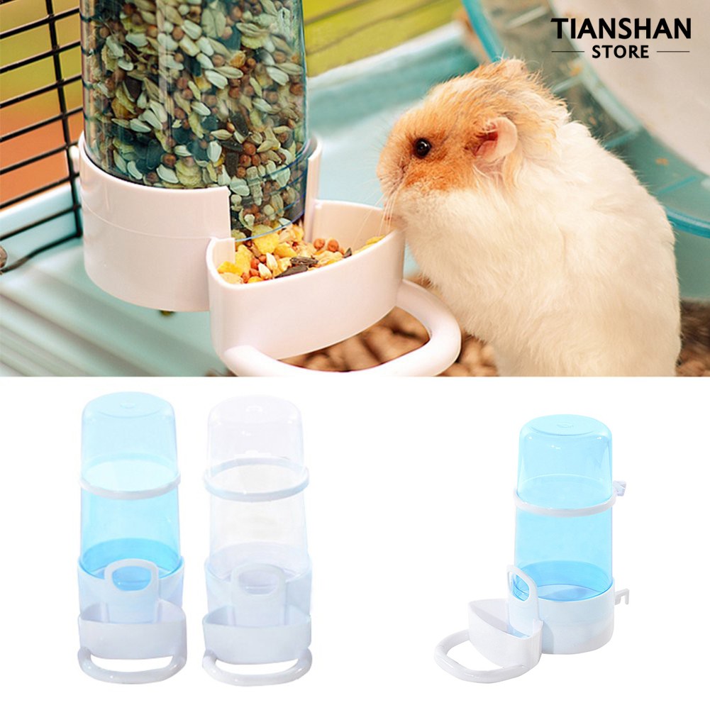 Phụ kiện thú cưng Transparent Automatic Hamster Bottle Guinea Pig Bird Feeding Bowel 