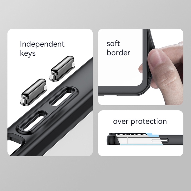 Ốp Điện Thoại PC + Silicone Trong Suốt Chống Sốc Cho Xiaomi 12 S 12S Ultra 12X Pro Lite 5G