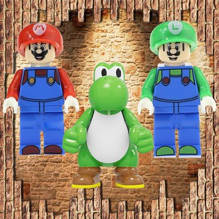 Mô Hình Đồ Chơi Lắp Ráp Nhân Vật Hoạt Hình Mario Luigi Yoshi