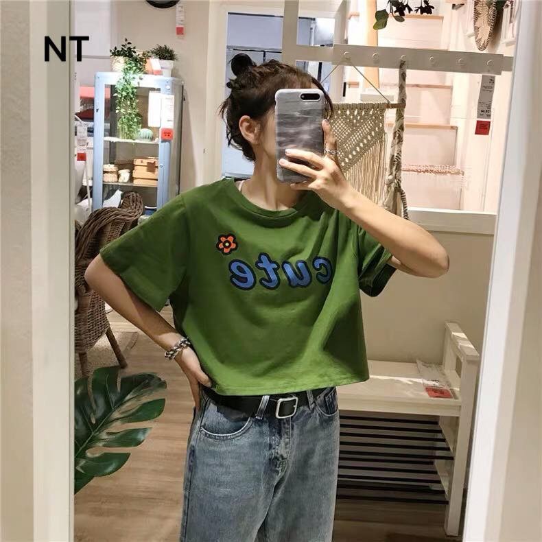 Áo croptop Cute ngắn tay NTA0320
