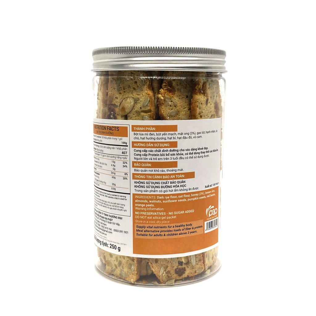 [BISCOTTI ĂN KIÊNG] Bánh Ăn Kiêng Dinh Dưỡng An Nhiên, Healthy, Bánh Ngũ Cốc Giảm Cân Không Đường | BigBuy360 - bigbuy360.vn