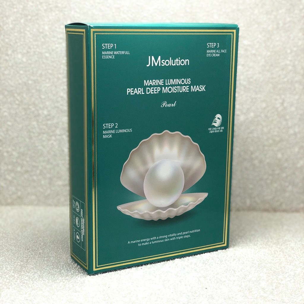 Combo 5 Mặt Nạ JMSolution Marine Luminous Pearl Deep Moisture Mask Dưỡng Trắng 30ml x5