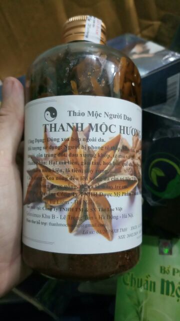 Dung dịch massage - Xoa Bóp Thanh Mộc hương 500ml