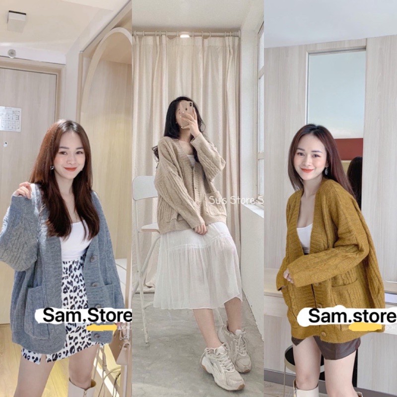 ÁO CADIGAN LEN THỪNG SIÊU XINH HÀNG L1 TAG N.O.N.O - L2 KHÔNG TAG CHẤT ĐẸP | BigBuy360 - bigbuy360.vn