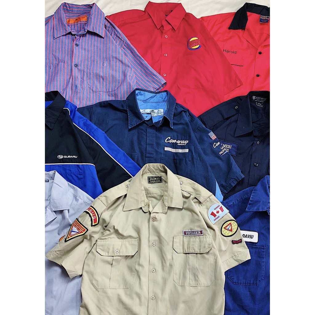 Áo sơ mi workshirt 2hand  chicano, hiphop, streetstyle, bụi bặm