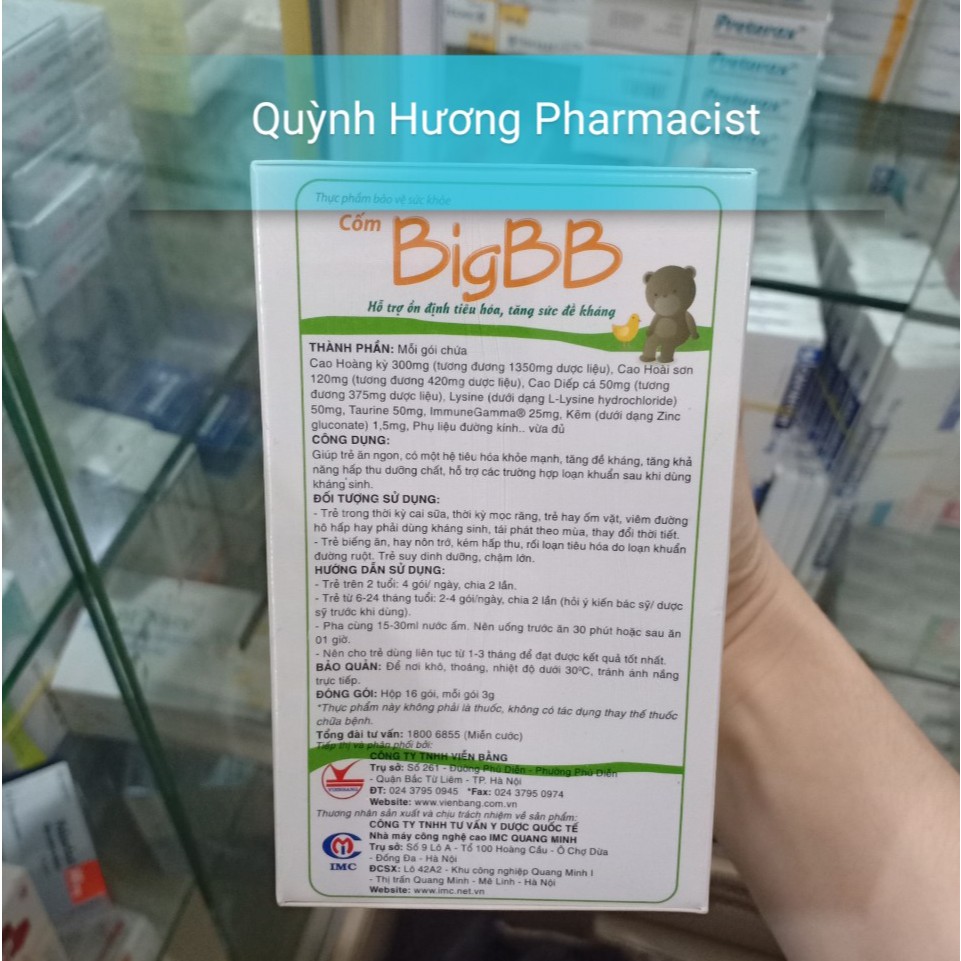 Cốm BIGBB xanh - giúp bé ăn ngon,tăng cân mẹ yên tâm