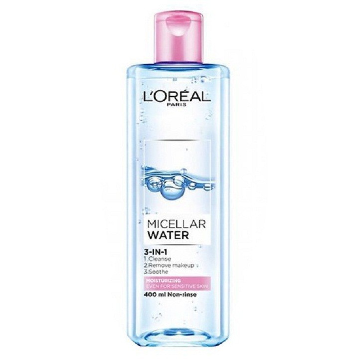 Nước tẩy trang L'oreal Paris Micellar Water dung tích 95ml và 400ml