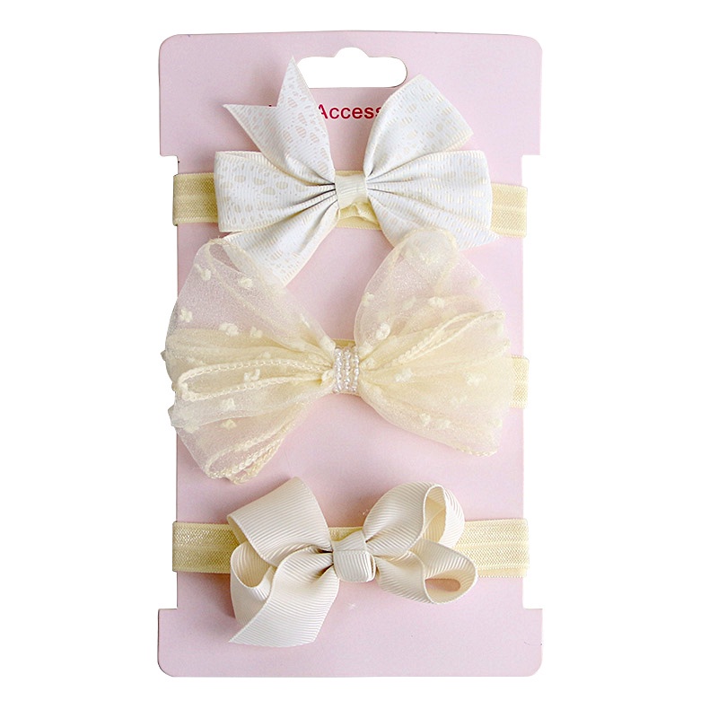 Set 3 Băng Đô Nơ Dễ Thương Cho Bé Gái