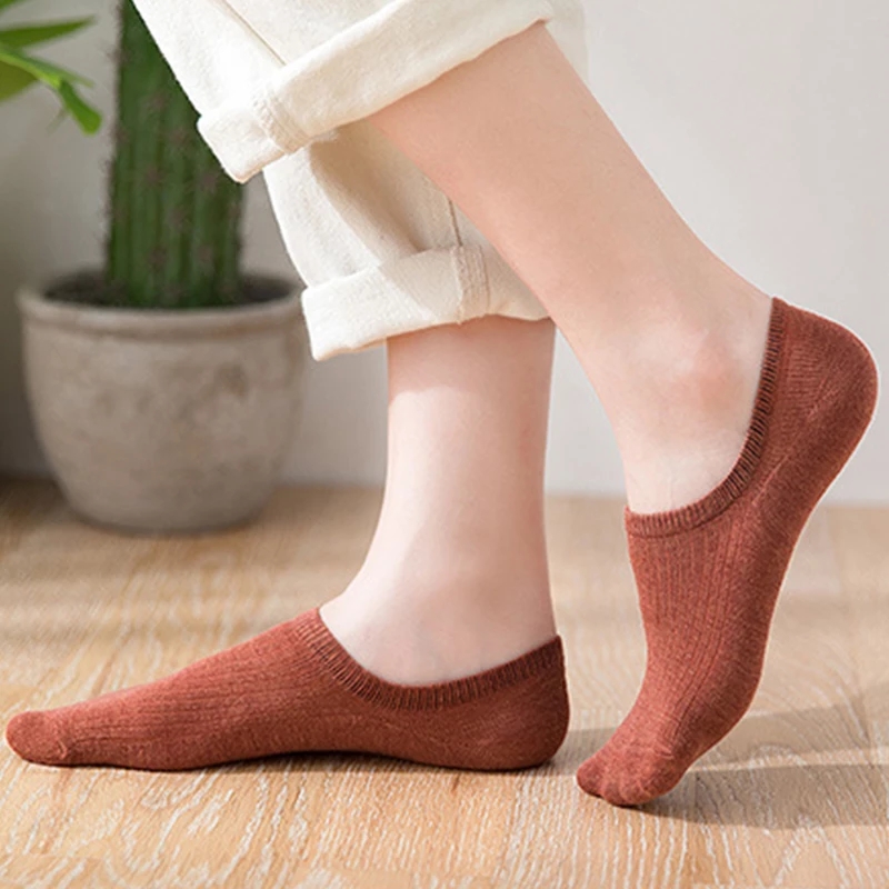Vớ Cotton Thoáng Khí Chống Trượt Kiểu Hàn Quốc Dành Cho Nam Nữ