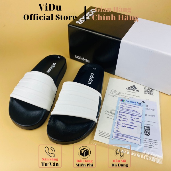 Dép nam quai ngang A.didas ViDu 21147 ba màu  phối thời trang, cao su nguyên khối cực đẹp