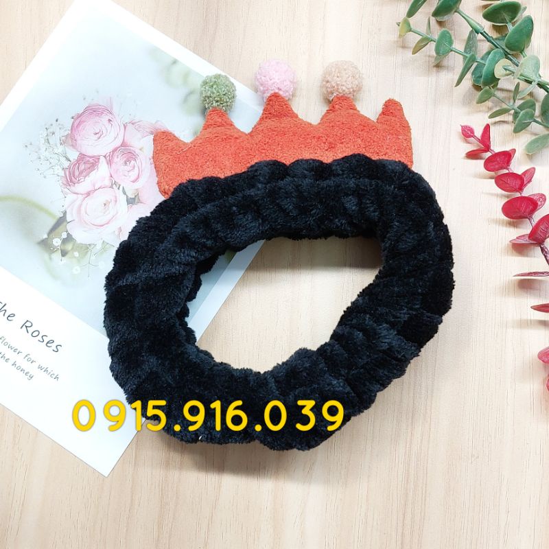 Băng đô rửa mặt pastel, chất vải dày mềm mịn