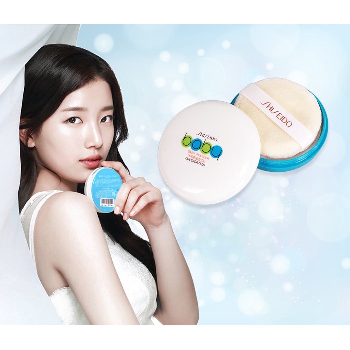 Phấn rôm Phấn phủ nén kiềm dầu Shiseido Baby Powder