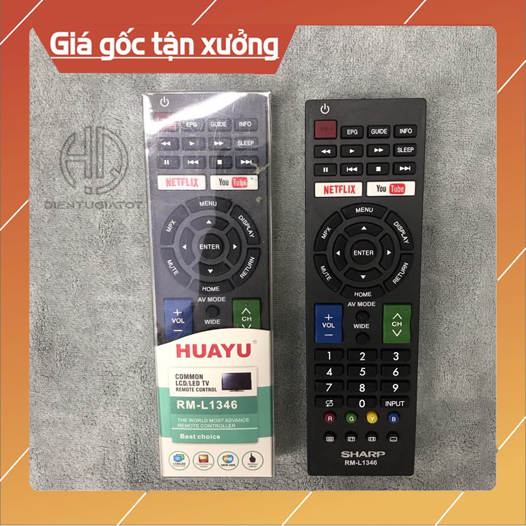 [CAO CẤP 2020]-BH3 Tháng- Remote điều khiển TV Sharp