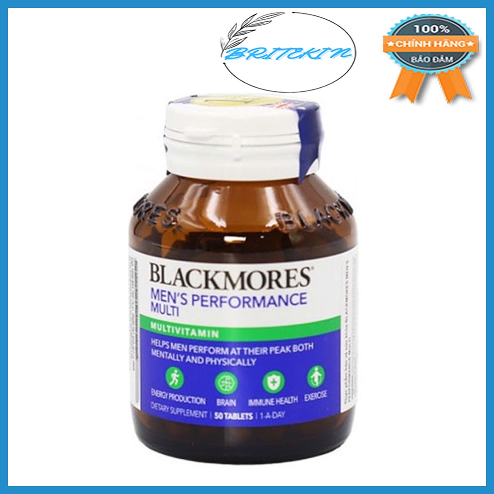 Viên Uống Hỗ Trợ Sức Khỏe Nam Giới Blackmores Men’s Performance Multi Vitamin 50 Viên | Thế Giới Skin Care