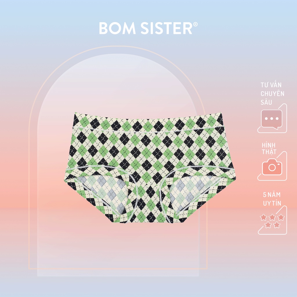 Quần lót su thông hơi hoạ tiết dễ thương phần 2 BOM SISTER Q1218
