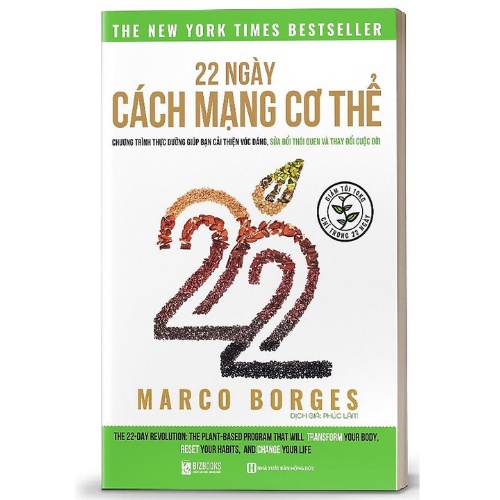 Sách 22 Ngày Cách mạng Cơ Thể : chế độ ăn Plant base - BIZBOOKS