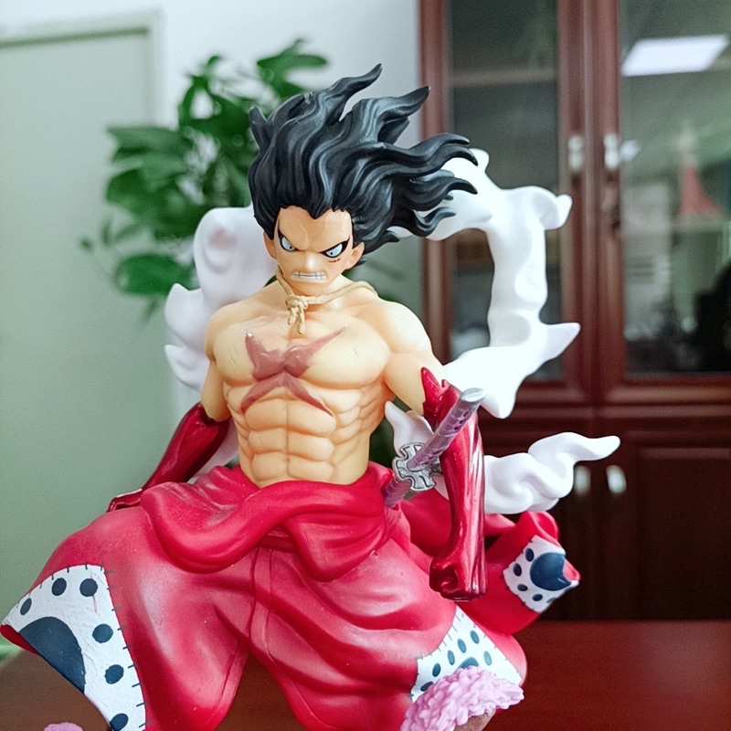 Mô hình One  Piece  - mô hình Luffy Gear 4 snake man 26cm bằng PVC cao cấp