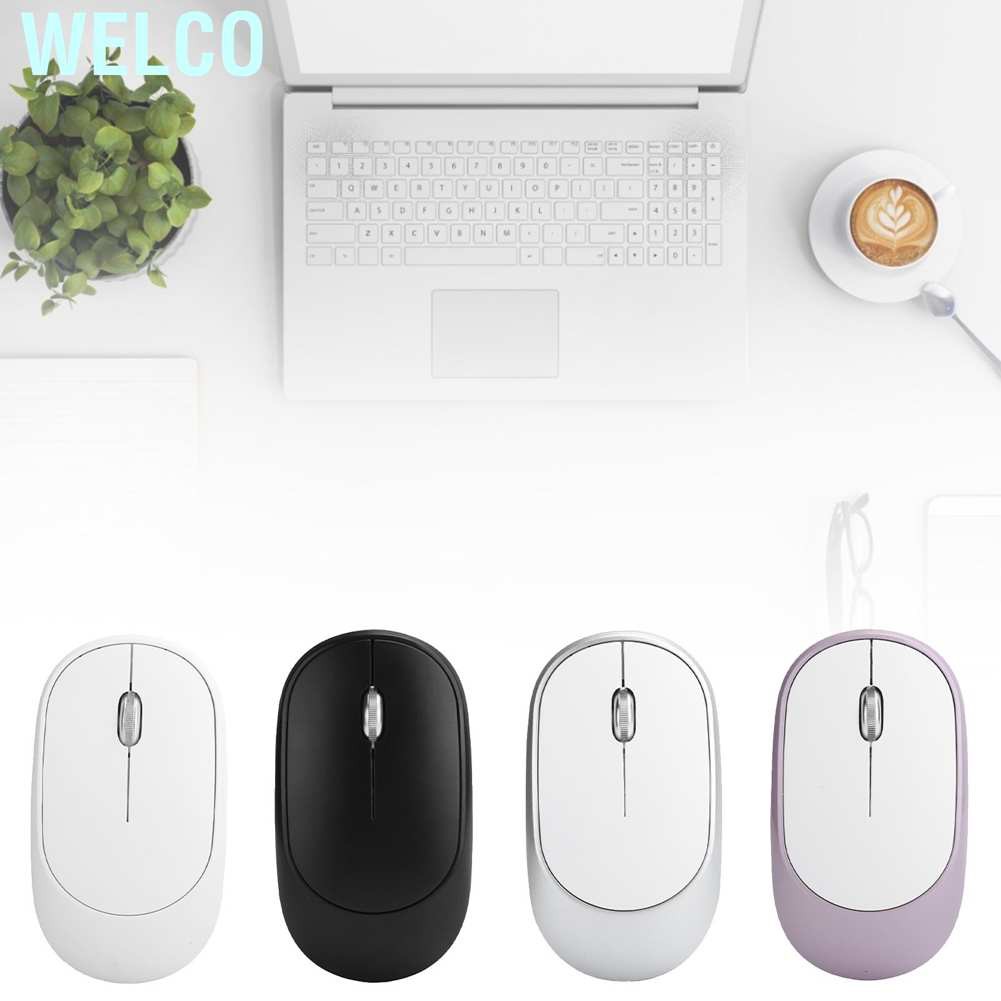 Welco Wireless Mouse DPI Adjustable Chargable Optical Computer External Device with USB Receiver