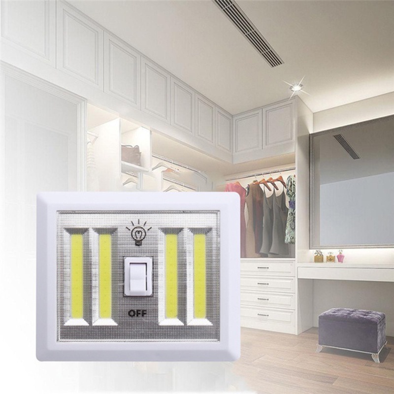 1 Công Tắc Đèn LED COB Gắn Tường Chạy Bằng Pin Dùng Cho Gara / Tủ Quần Áo / Tủ Quần Áo