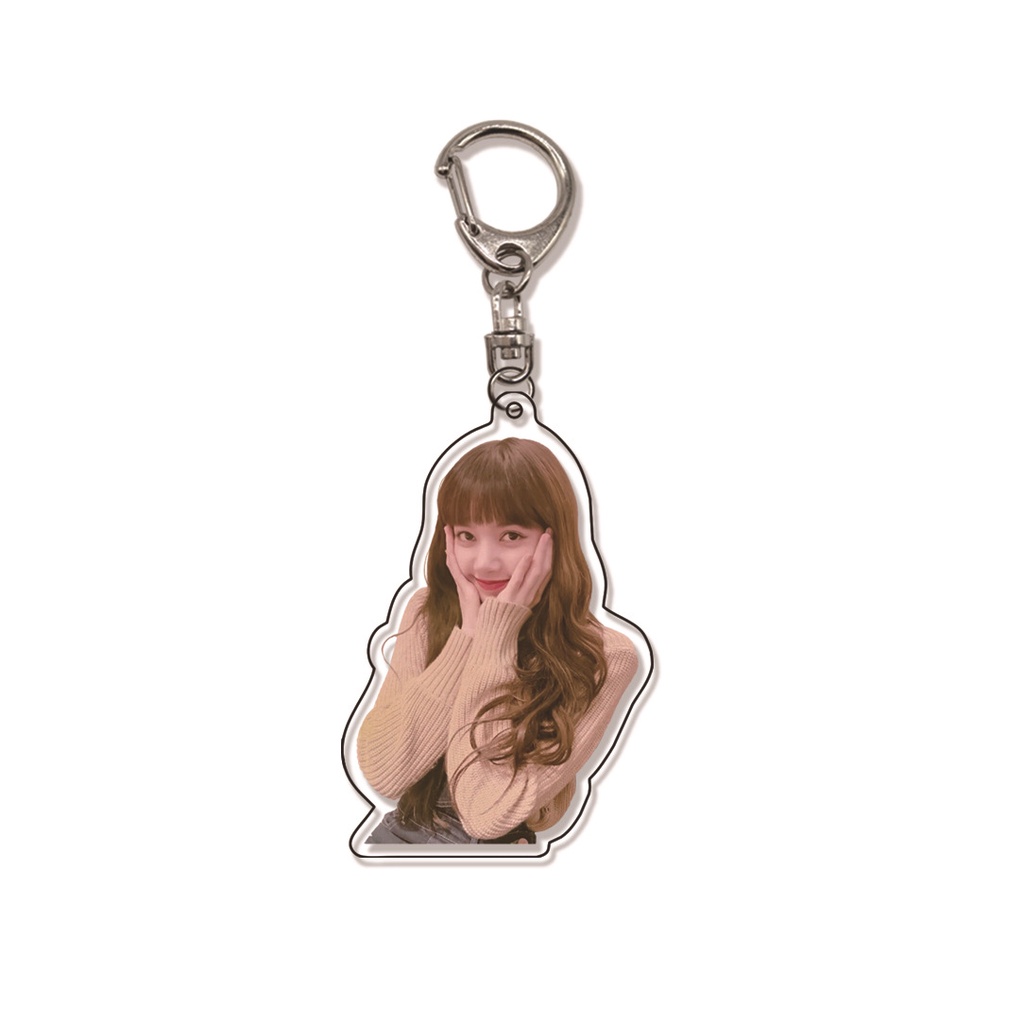 Móc Chìa Khóa Bằng Acrylic Hình LISA Nhóm Nhạc Blackpink