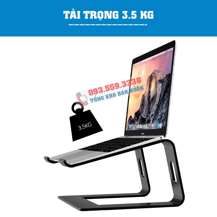 Giá đỡ để Laptop stand - Notebook Macbook  máy tính xách tay SP9L hợp kim nhôm có thể tháo rời kiêm tản nhiệt