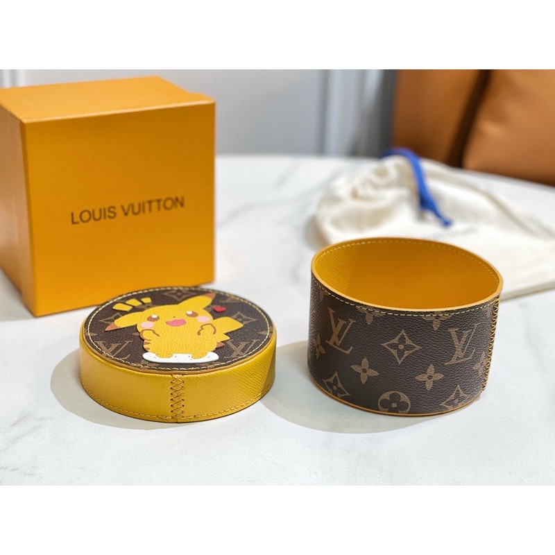 Hộp đựng trang sức da thật cao cấp hình pokemon thương hiệu Louis Vuitton LV hàng 1-1 vip