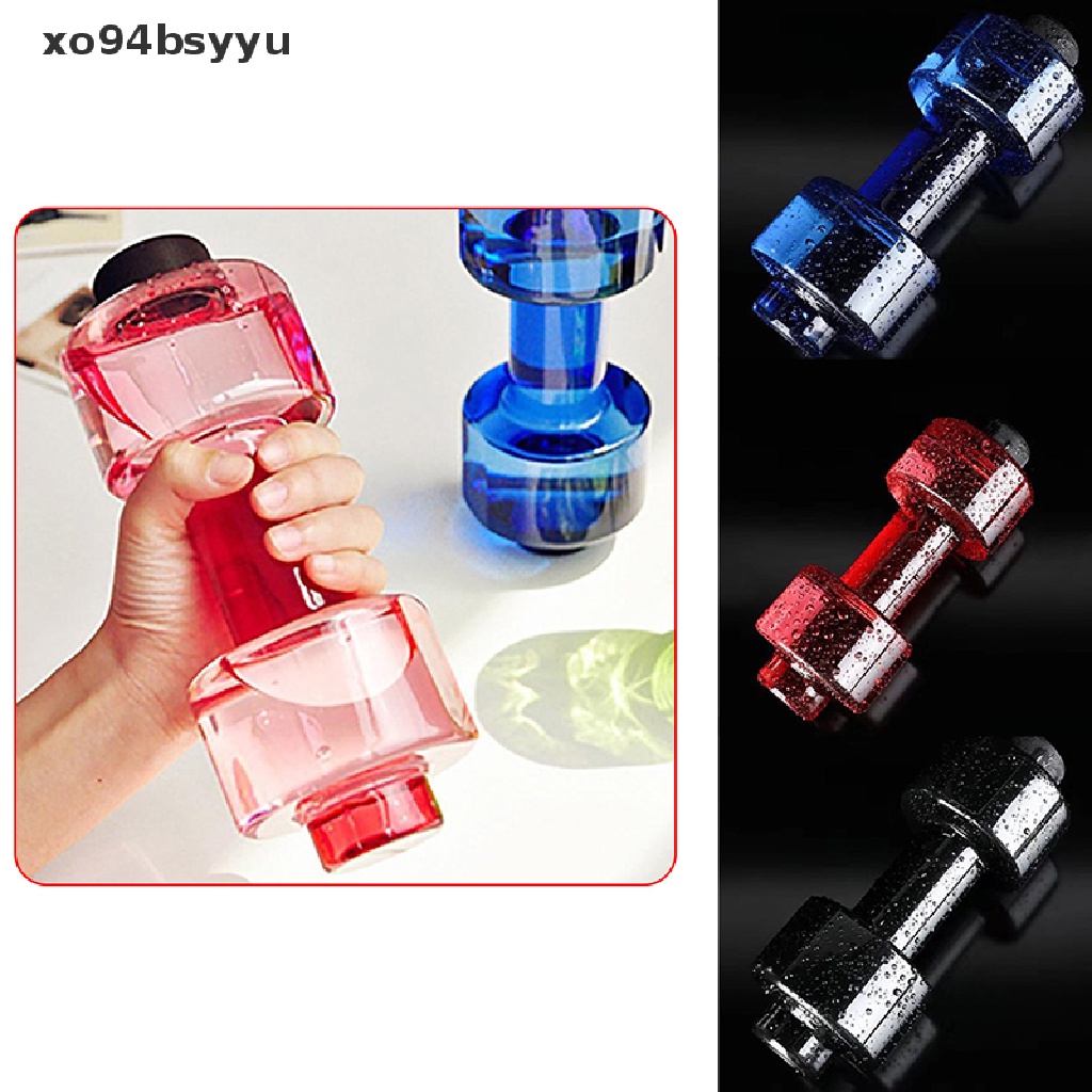 Bình Nước Thể Thao Bằng Nhựa Chống Rò Rỉ Hình Quả Tạ Xo94Bsyu 550ML