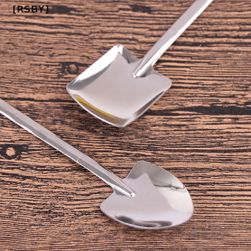 Bộ 4 Muỗng Cà Phê Bằng Thép Không Gỉ Phong Cách Retro