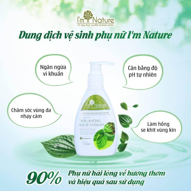 Dung Dịch Vệ Sinh Phụ Nữ Trầu Không KACIP FATIMAH I’M NATURE 150ml