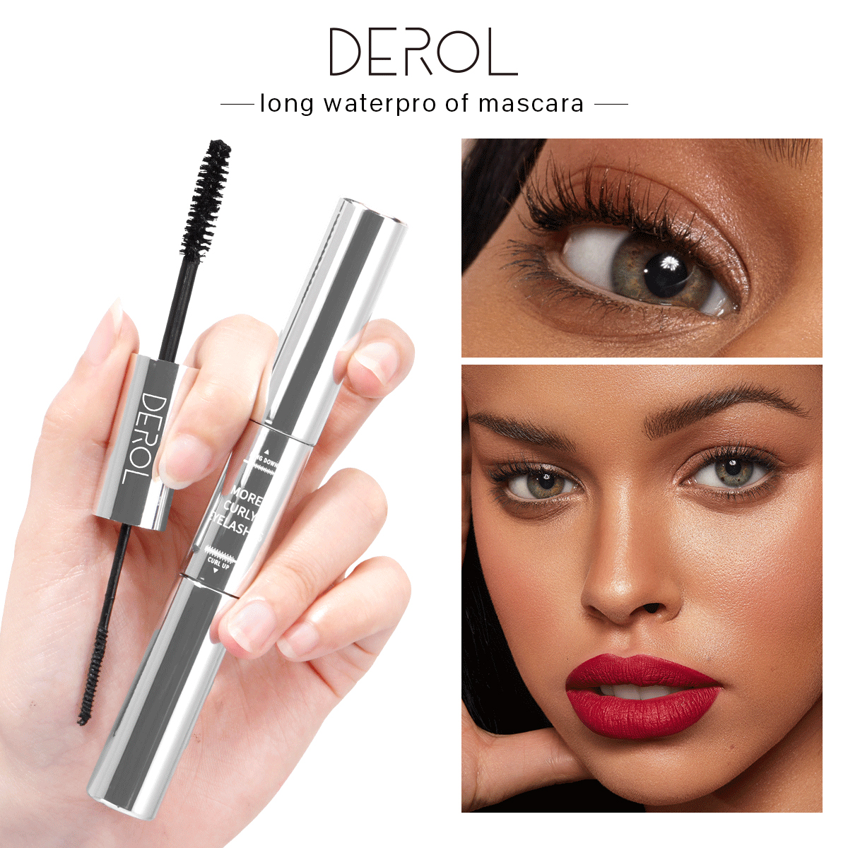 Mascara Derol 3d Màu Đen 2 Trong 1 Không Thấm Nước Nhanh Khô Lâu Trôi Làm Đẹp Cao Cấp | BigBuy360 - bigbuy360.vn
