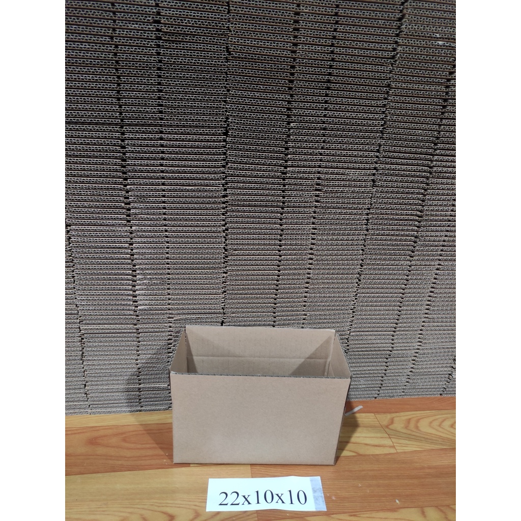 Thùng hộp carton gói hàng 22x10x10 bộ 50 không in