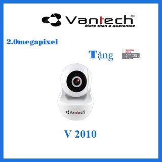Camera IP Robot hồng ngoại không dây 2.0 Megapixel VANTECH V2010 KÈM THẺ NHỚ