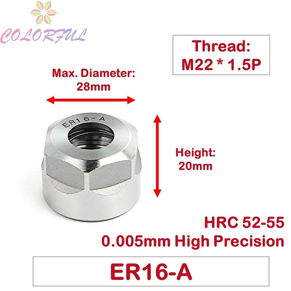 Đai Ốc Chính Xác Cao a / m / um cnc er11 er16 er32 er40 hrc 52-55