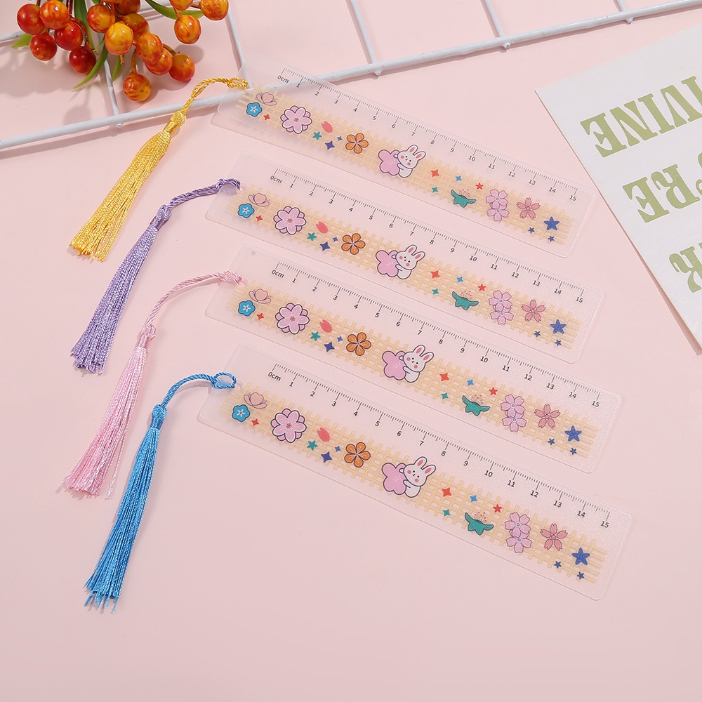 1 Thước Đánh Dấu Sách Hình Thỏ Dễ Thương Sáng Tạo