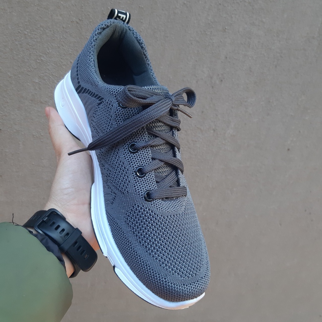 (Ảnh Thật)Giày Nam Sneaker Thể Thao - Giày chạy bộ, giày tập SPISO A24 Màu Ghi Đậm