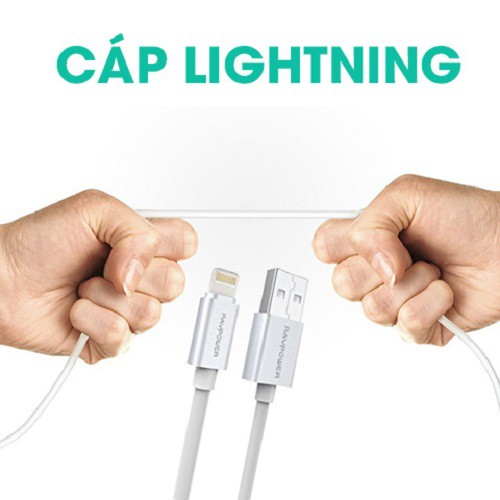 Cáp sạc Lightning RAVPower có MFI dài 0.9m / 1.8m (LC010)