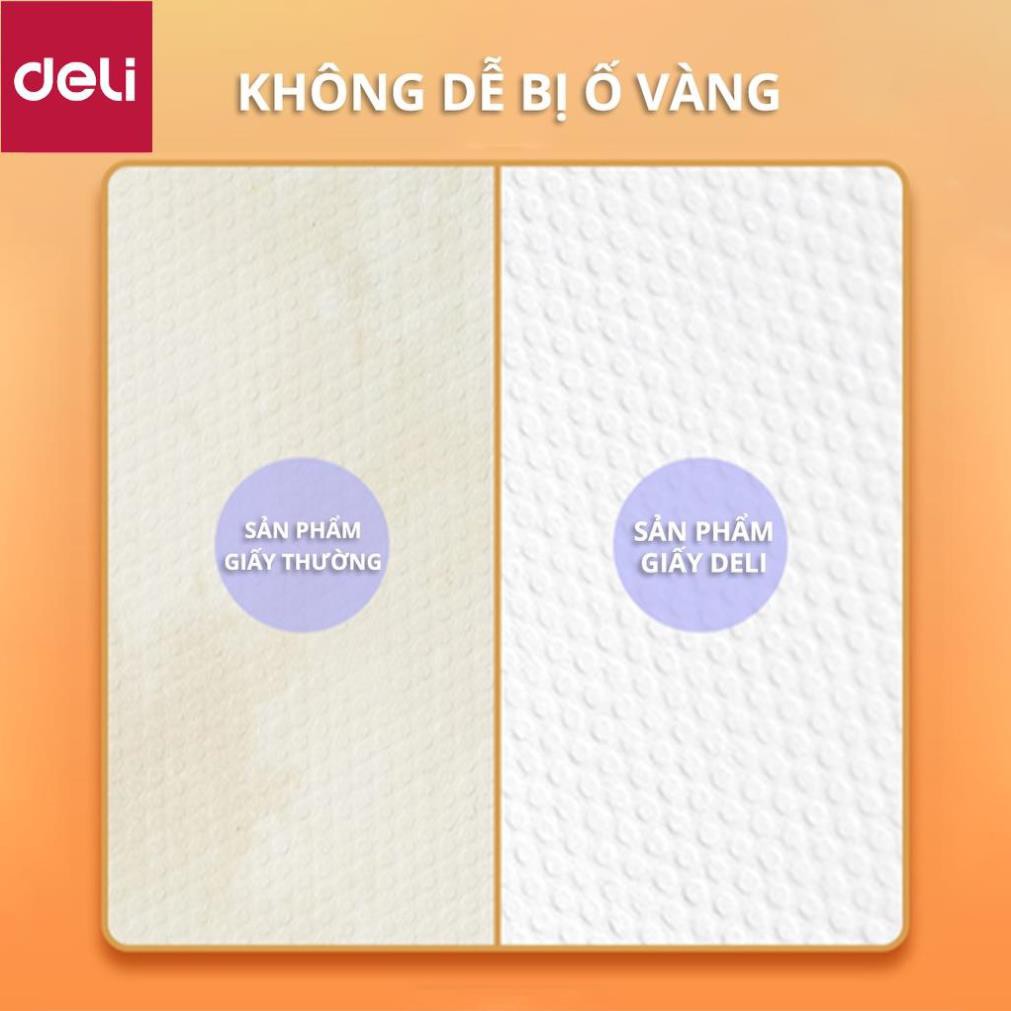 Giấy vẽ chuyên dụng Deli - Gouache - Định lượng 8k 160gsm/180gsm 1 tệp - 73615 / 73617 [Deli]