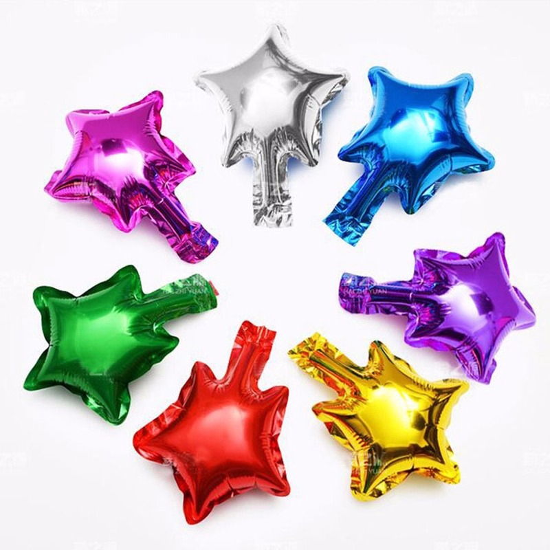 Set 50 bóng bay hình ngôi sao 5 inch dùng để trang trí tiệc cưới / sinh nhật