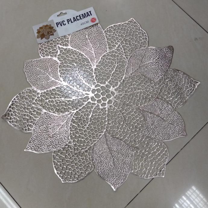 Khăn Trải Bàn Bằng Nhựa Đường Kính 45cm Họa Tiết Hoa Xinh Xắn