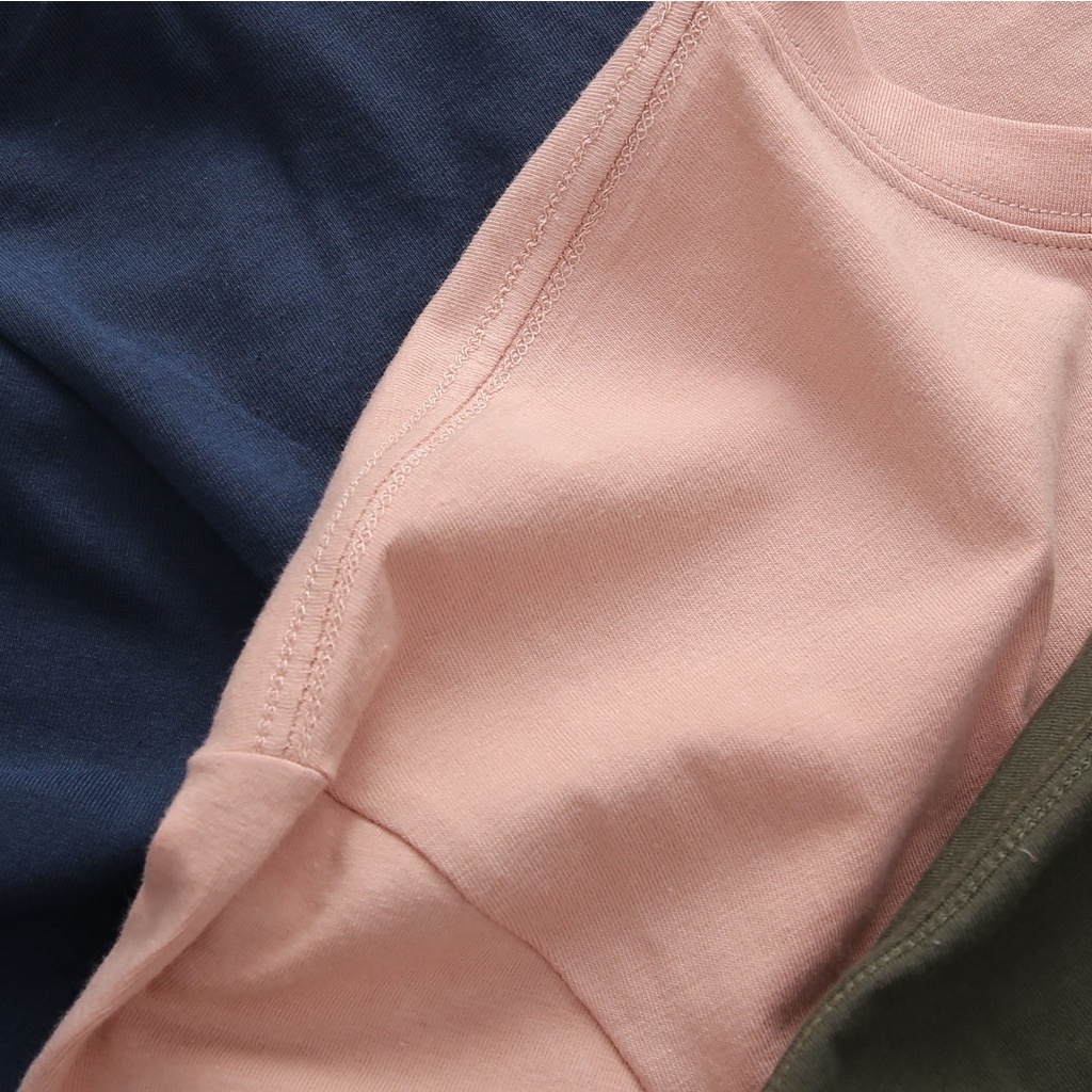 Áo thun trơn, T'shirt Basic cổ tròn SAT TS-03 unisex, vải cotton mềm mịn, dày dặn, trẻ trung chuẩn form